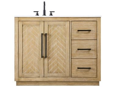 Elegant Lighting Chase Linen Oak Vanity EGVF29042LO