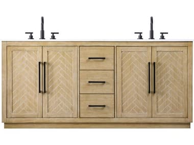 Elegant Lighting Chase Linen Oak Vanity EGVF29072DLO