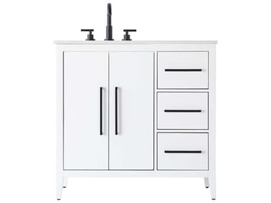 Elegant Lighting Millie White Vanity EGVF29336WH