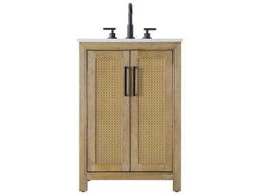 Elegant Lighting Alina Linen Oak Vanity EGVF29524LO