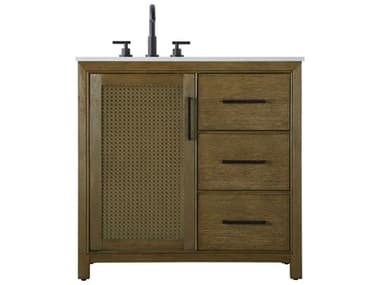 Elegant Lighting Alina Hazel Oak Vanity EGVF29536HO