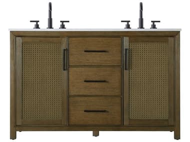 Elegant Lighting Alina Hazel Oak Vanity EGVF29554DHO