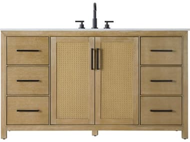 Elegant Lighting Alina Linen Oak Vanity EGVF29560LO