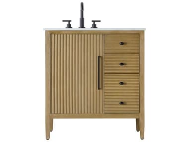 Elegant Lighting Blakely Linen Oak Vanity EGVF29632LO