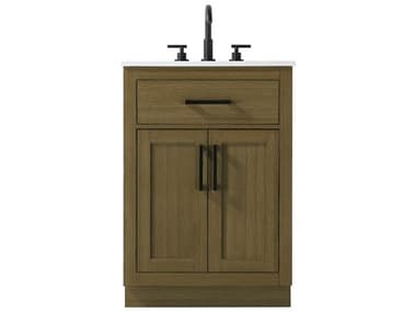 Elegant Lighting Alden Chestnut Brown 24" Vanity EGVF29724MCB