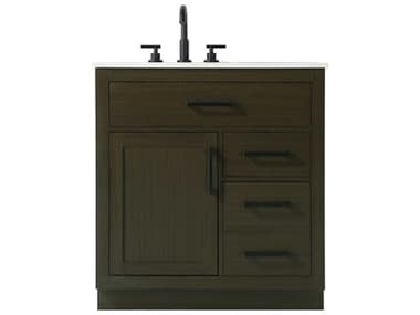 Elegant Lighting Alden Mocha Brown 32" Vanity EGVF29732MMB