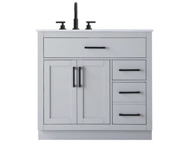 Elegant Lighting Alden Grey 36" Vanity EGVF29736GR