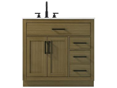 Elegant Lighting Alden Chestnut Brown 36" Vanity EGVF29736MCB