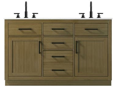 Elegant Lighting Alden Chestnut Brown 54" Vanity EGVF29754DMCB