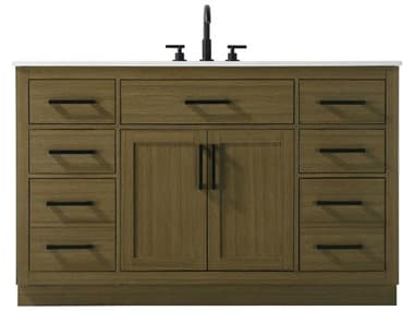 Elegant Lighting Alden Chestnut Brown 54" Vanity EGVF29754MCB