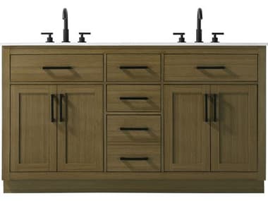 Elegant Lighting Alden Chestnut Brown 60" Vanity EGVF29760DMCB
