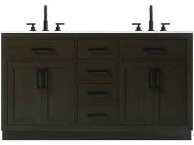 Elegant Lighting Alden Mocha Brown 60" Vanity EGVF29760DMMB