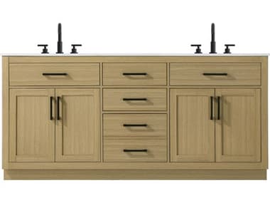 Elegant Lighting Alden Honey Brown 72" Vanity EGVF29772DMHB