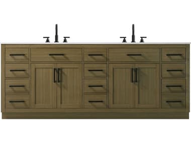 Elegant Lighting Alden Chestnut Brown 84" Vanity EGVF29784DMCB