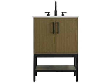 Elegant Lighting Lennox Chestnut Brown 24" Vanity EGVF60724MCB