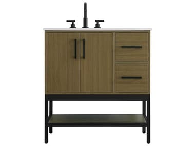 Elegant Lighting Lennox Chestnut Brown 32" Vanity EGVF60732MCB