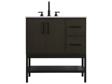 Elegant Lighting Lennox Mocha Brown 32" Vanity EGVF60732MMB