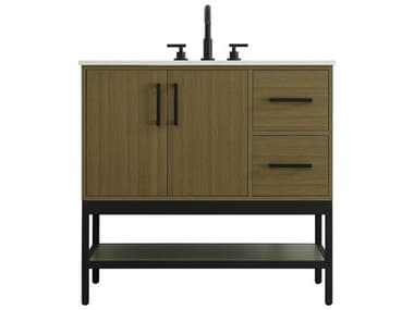 Elegant Lighting Lennox Chestnut Brown 36" Vanity EGVF60736MCB