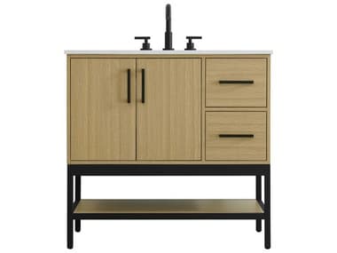 Elegant Lighting Lennox Honey Brown 36" Vanity EGVF60736MHB