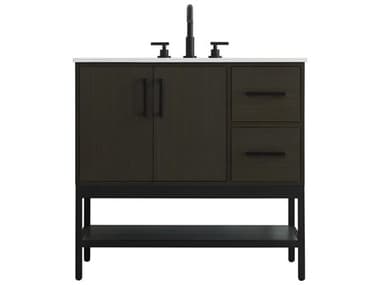 Elegant Lighting Lennox Mocha Brown 36" Vanity EGVF60736MMB