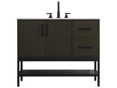 Elegant Lighting Lennox Mocha Brown 42" Vanity EGVF60742MMB