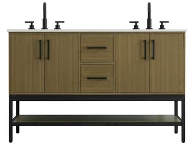 Elegant Lighting Lennox Chestnut Brown 54" Vanity EGVF60754DMCB