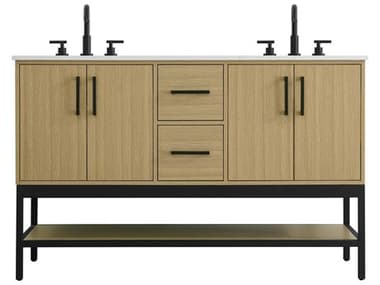 Elegant Lighting Lennox Honey Brown 54" Vanity EGVF60754DMHB