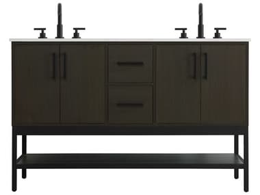 Elegant Lighting Lennox Mocha Brown 54" Vanity EGVF60754DMMB