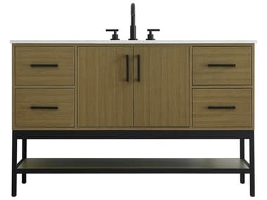 Elegant Lighting Lennox Chestnut Brown 54" Vanity EGVF60754MCB