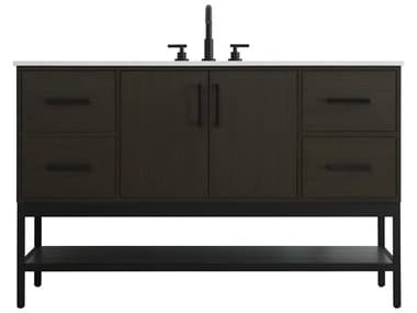 Elegant Lighting Lennox Mocha Brown 54" Vanity EGVF60754MMB