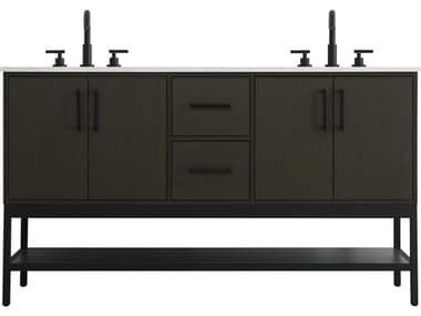 Elegant Lighting Lennox Mocha Brown 60" Vanity EGVF60760DMMB
