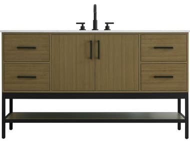 Elegant Lighting Lennox Chestnut Brown 60" Vanity EGVF60760MCB