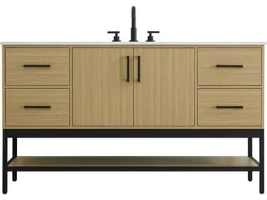 Elegant Lighting Lennox Honey Brown 60" Vanity EGVF60760MHB