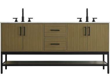 Elegant Lighting Lennox Chestnut Brown 72" Vanity EGVF60772DMCB