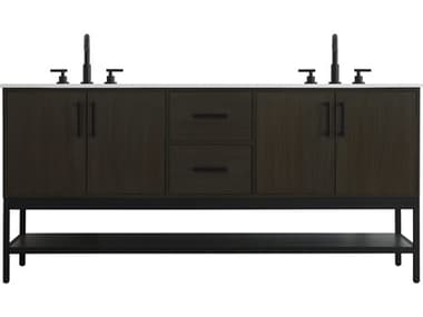 Elegant Lighting Lennox Mocha Brown 72" Vanity EGVF60772DMMB