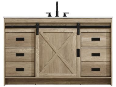 Elegant Lighting Austin Natural Oak 54" Vanity EGVF90554NT