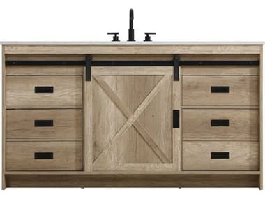 Elegant Lighting Austin Natural Oak 60" Vanity EGVF90560NT