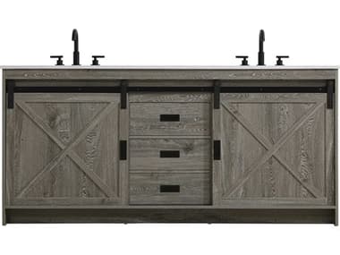 Elegant Lighting Austin Rustic Grey 72" Vanity EGVF90572DRG