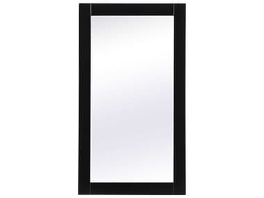 Elegant Lighting Aqua Black 18''W x 32''H Rectangular Wall Mirror EGVM21832BK