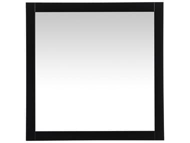 Elegant Lighting Aqua Black 36'' Square Wall Mirror EGVM23636BK