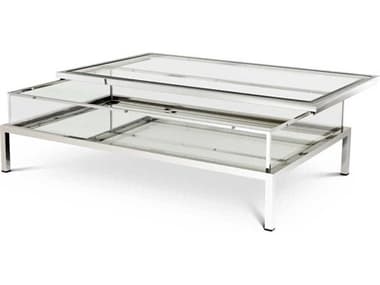 Eichholtz Harvey Rectangular Polished Ss Coffee Table EIC109867