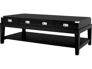 Eichholtz Military Waxed Black Coffee Table EIC110021