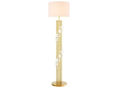 Eichholtz Lorenzo Gold Incl White Shade Floor Lamp EIC110356UL