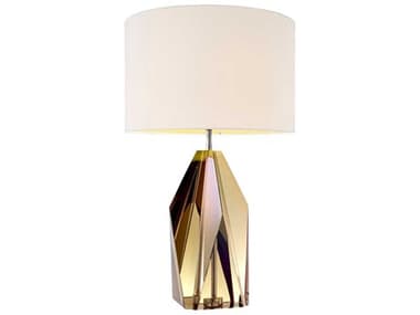 Eichholtz Setai Amber Crystal Glass Incl Shade Table Lamp EIC110361UL