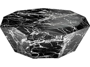 Eichholtz Diamond Black Faux Marble Coffee Table EIC110662