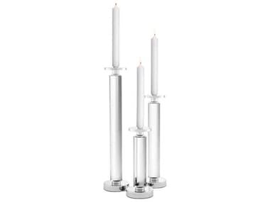 Eichholtz Chapman Nickel Clear Set of 3 Candle Holder EIC111131