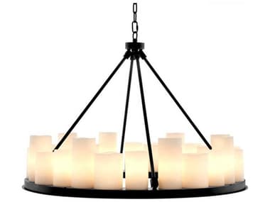Eichholtz Commodore Round Black Chandelier EIC111304UL