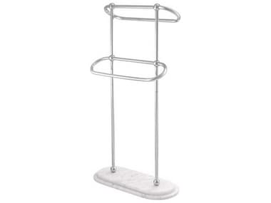 Eichholtz Lowell S Pol Ss White Marble Towel Rack EIC111870