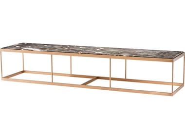 Eichholtz La Quinta Br Brass Grey Marble Coffee Table EIC112552