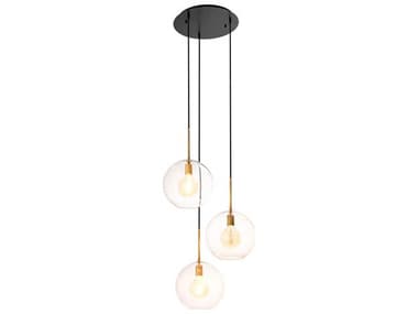 Eichholtz Tango Light Antique Brass Chandelier EIC112633UL